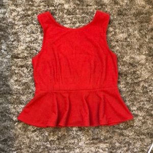 Foerver 21 Cross Back Peplum Top